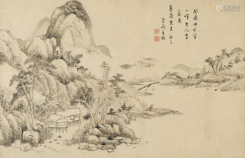 Landscape, 1873 Wang Fu (late 18th-early 19th century)