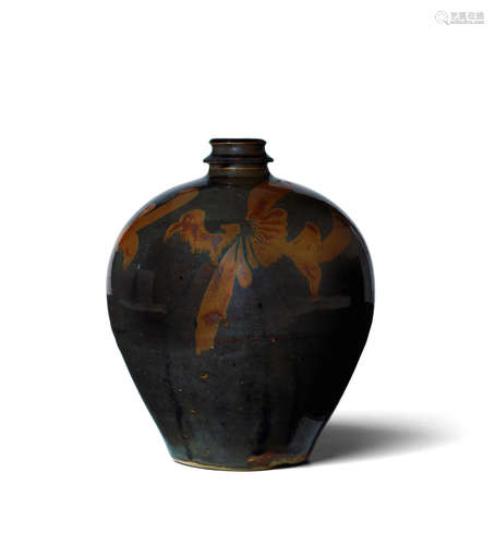 Song/Jin dynasty A 'HENAN' BLACK GLAZED RUSSET-PAINTED JAR