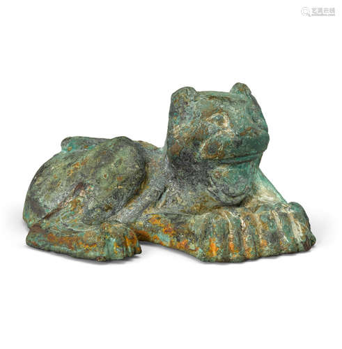 Han dynasty A bronze tiger-form weight