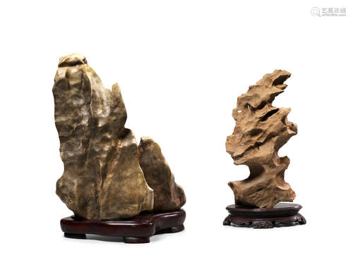 TWO VERTICAL SCHOLAR'S ROCKS