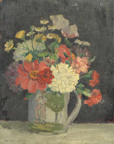 'Quelques fleurs' Ethel Carrick Fox(1872-1952)