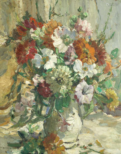 Summer flowers Dorothea Sharp, RBA, ROI(British, 1874-1955)