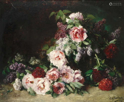 Still life of flowers  Lothar von Seebach(German, 1853-1930)