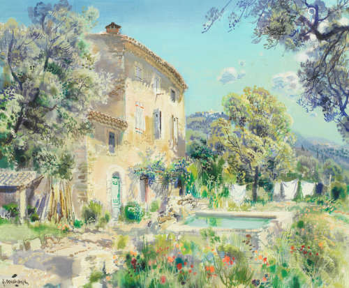 A provencal landscape  Gabriel Deschamps(French, born 1919)