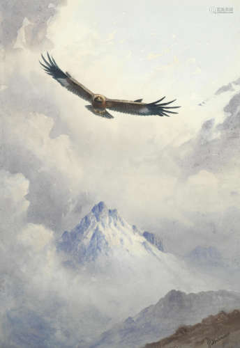 Soaring over the Cuillins, Isle of Skye John Cyril Harrison(British, 1898-1985)