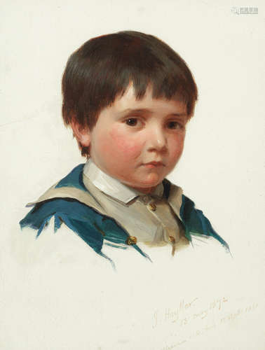 Portrait of the artist's son, Algernon Victor James Hayllar, RBA(British, 1829-1920)