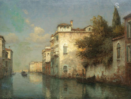 A Venetian backwater Noel Georges Bouvard(French, 1912-1975)
