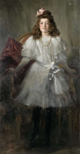 Portrait of Caridad Fé y Alba José Villegas y Cordero(Spanish, 1848-1921)