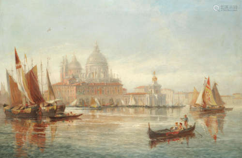 Basilica di Santa Maria della Salute from San Giorgio Maggiore, Venice  Robert Brydall(British, 1839-1907)