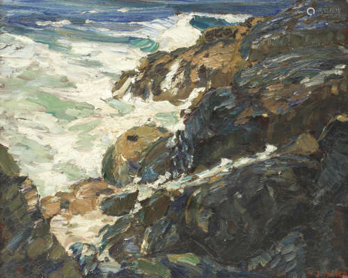 The Cornish coast William J. Potter(American, 1883-1964)