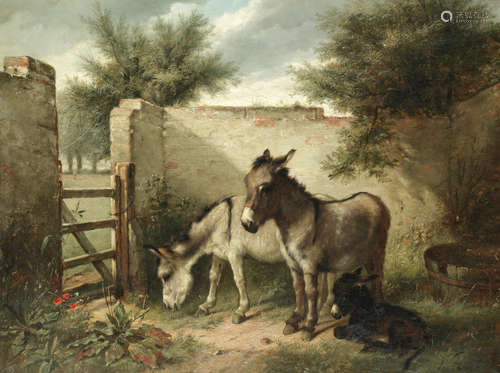 A family of donkeys Walter Hunt(British, 1861-1941)