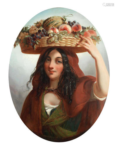 The fruit carrier Thomas Jones Barker(British, 1815-1882)