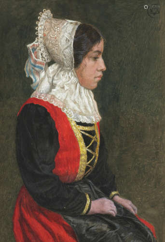 Portrait of a lady Estella Canziani(British, 1887-1964)