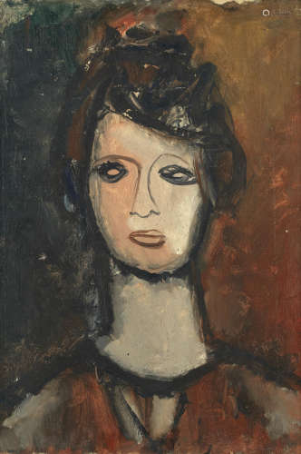 Portrait de femme Jean Helion(French, 1904-1987)