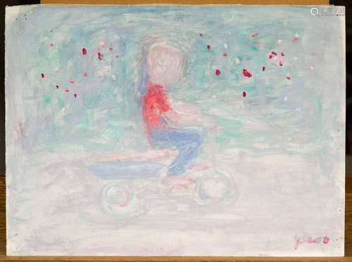 Boy riding a bike Gerard Sekoto(South African, 1913-1993)