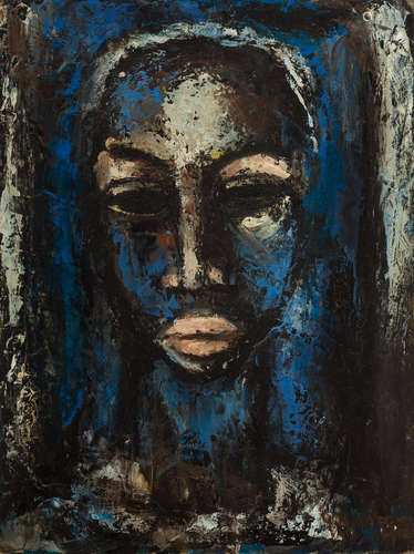 Blue Head Gerard Sekoto(South African, 1913-1993)