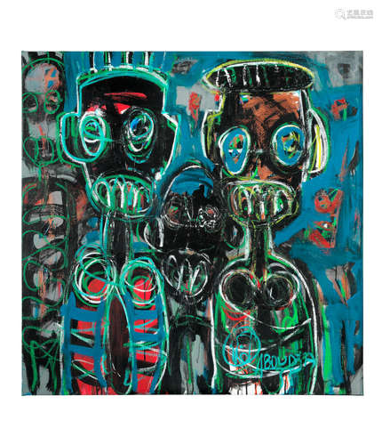 Untitled, 2018 Aboudia Abdoulaye Diarrassouba(Ivorian, born 1983)