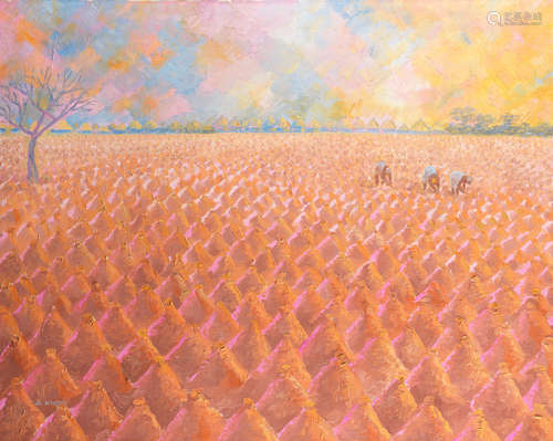 Yam Farm  Ato Delaquis(Ghanaian, born 1945)