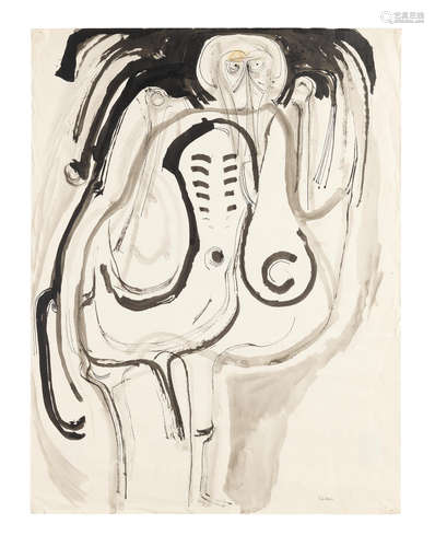 Standing Figure Ibrahim El-Salahi(Sudanese, born 1930)