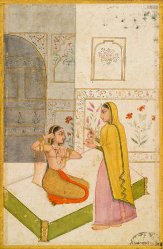 LATE MUGHAL, SECOND HALF OF THE 18TH CENTURY  AN ILLUSTRATION TO A RAGAMALA SERIES: VILAVAL RAGINI