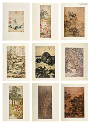 A GROUP OF NINE (9) PRINTS