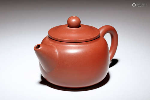 YIXING ZISHA ROUND TEAPOT