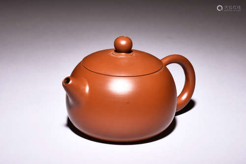 YIXING ZISHA ROUND TEAPOT