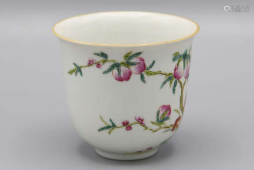 FAMILLE ROSE 'LONGEVITY' CUP