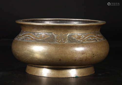 A BRONZE CASTED BEAST PATTERN CENSER