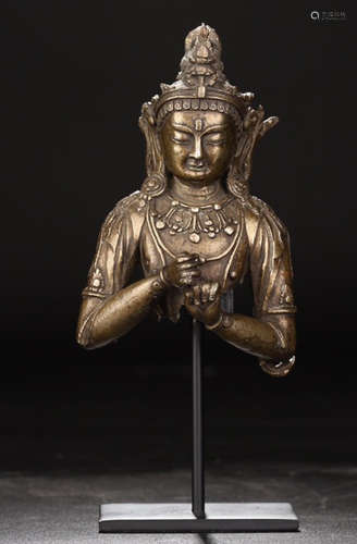 A BRONZE CASTED BUDDHA