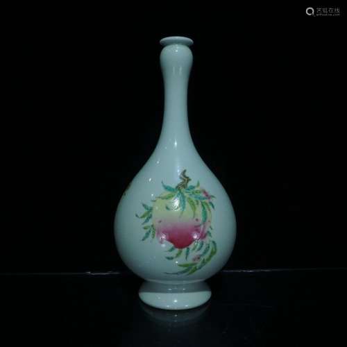 A Rare Famille Rose Porcelain Vase