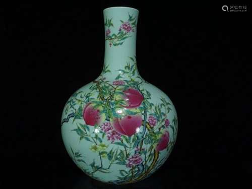 A Famille Rose Porcelain Vase