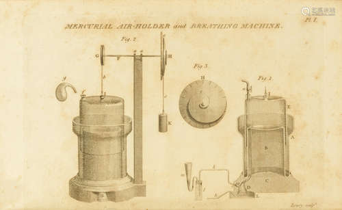 Researches, Chemical and Philosophical chiefly concerning Nitrous Oxide or Dephlogisticated Nitrous Air, and its Respiration. London: J. Johnson, 1800. DAVY, HUMPHRY. 1778-1829.