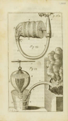 Vegetable Staticks: Or, An Account of some Experiments on the Sap in Vegetables. London: W. & J. Innys and T. Woodward, 1727. HALES, STEPHEN. 1677-1761.