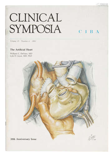 Archive of 24 publications on the artificial heart including 18 offprints and 6 autographed items. ARTIFICIAL HEART. Kolff, Willem J.