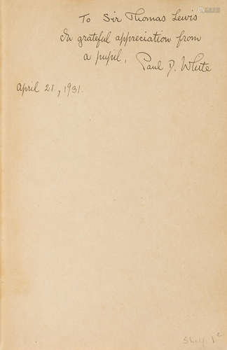 Heart Disease. New York: Macmillan, 1931. WHITE, PAUL. 1886-1973; and SIR THOMAS LEWIS. 1881-1945.