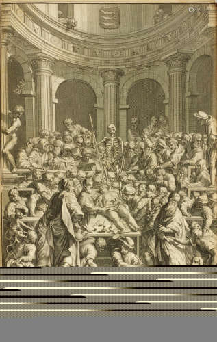Opera omnia. Anatomica & chirurgica. Edited by Hermann Boerhaave (1668-1738) and Bernhard Siegfried Albinus (1697-1770). Leyden: Johannes du Vivie, Johannes and Herman Verbeek, 1725.  VESALIUS, ANDREAS. 1514-1564.
