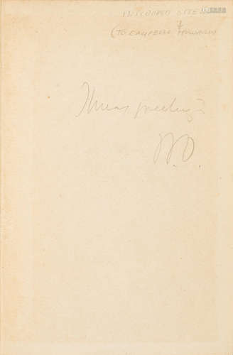 The Evolution of Living Organisms. London: T.C. & E.C. Jack, n.d. OSLER PRESENTATION COPY. GOODRICH, EDWIN S. 1868-1946.