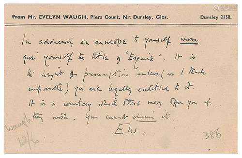 Evelyn Waugh