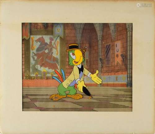 Jose Carioca production cel from a Disney TV Show