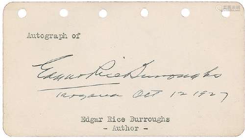 Edgar Rice Burroughs