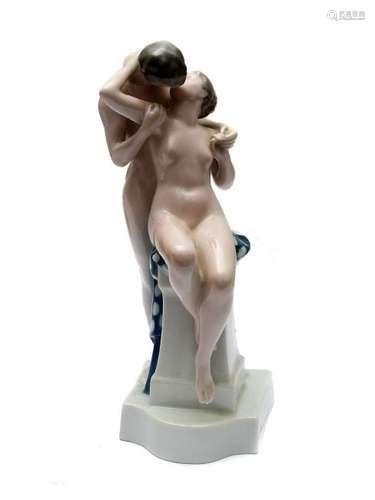 ROSENTHAL PORCELAIN FIGURAL GROUP OF TWO LOVERS