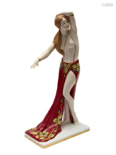 RAE PIRKENHAMMER PORCELAIN FEMALE DANCER FIGURINE