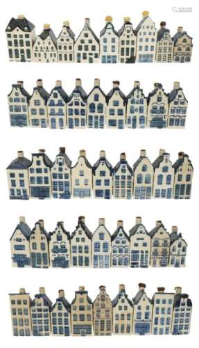 (45x) Piece lot of 'KLM' Dutch houses.