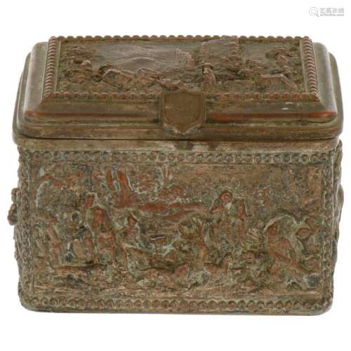 Bronze jewelry box.