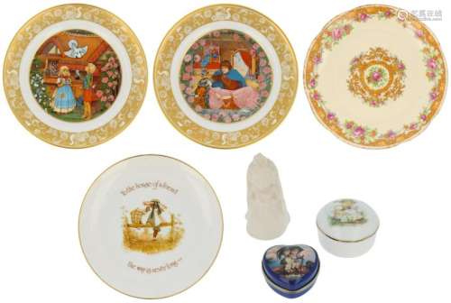 (7x) Various porcelain and earthenware.