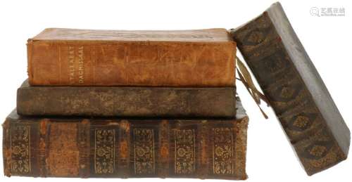 (4x) Antiquarian books.