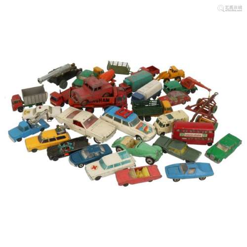 Collection of toy cars.