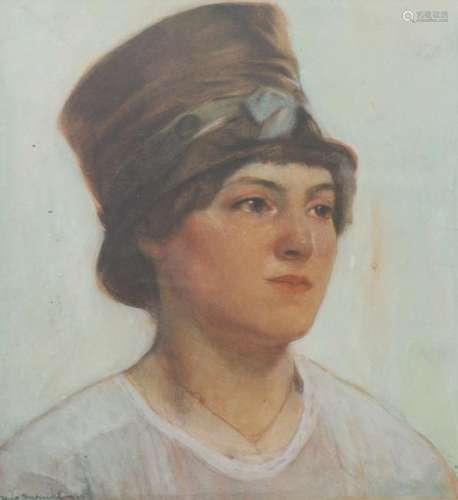 Pastel and tempera on paper. Italian School, 20th