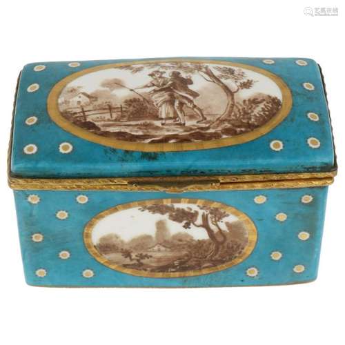 Handpainted Limoges large trinket box..